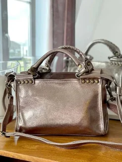 Best Sac Dore Champagne Fabiola Femmes Sac Porte Epaule Avec Sangle
