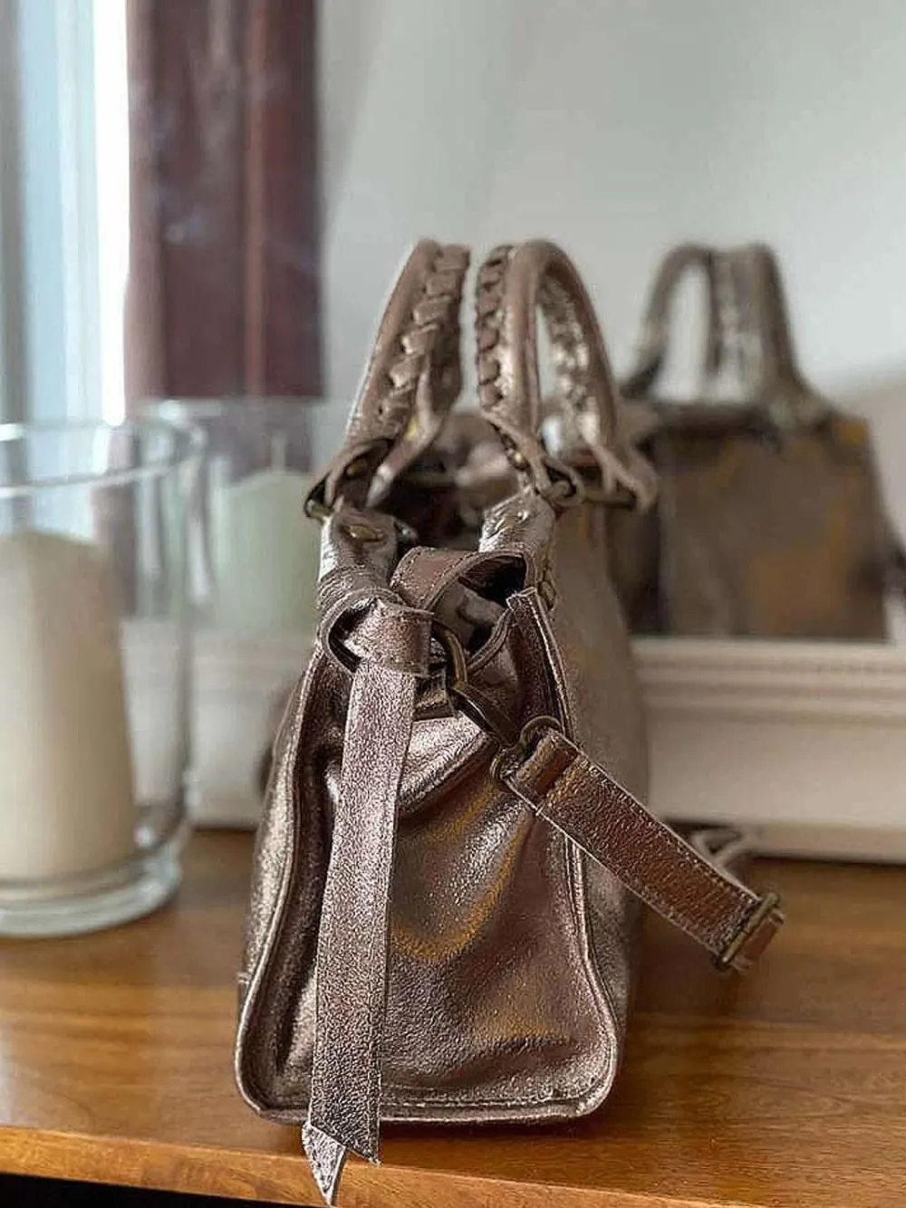 Best Sac Dore Champagne Fabiola Femmes Sac Porte Epaule Avec Sangle