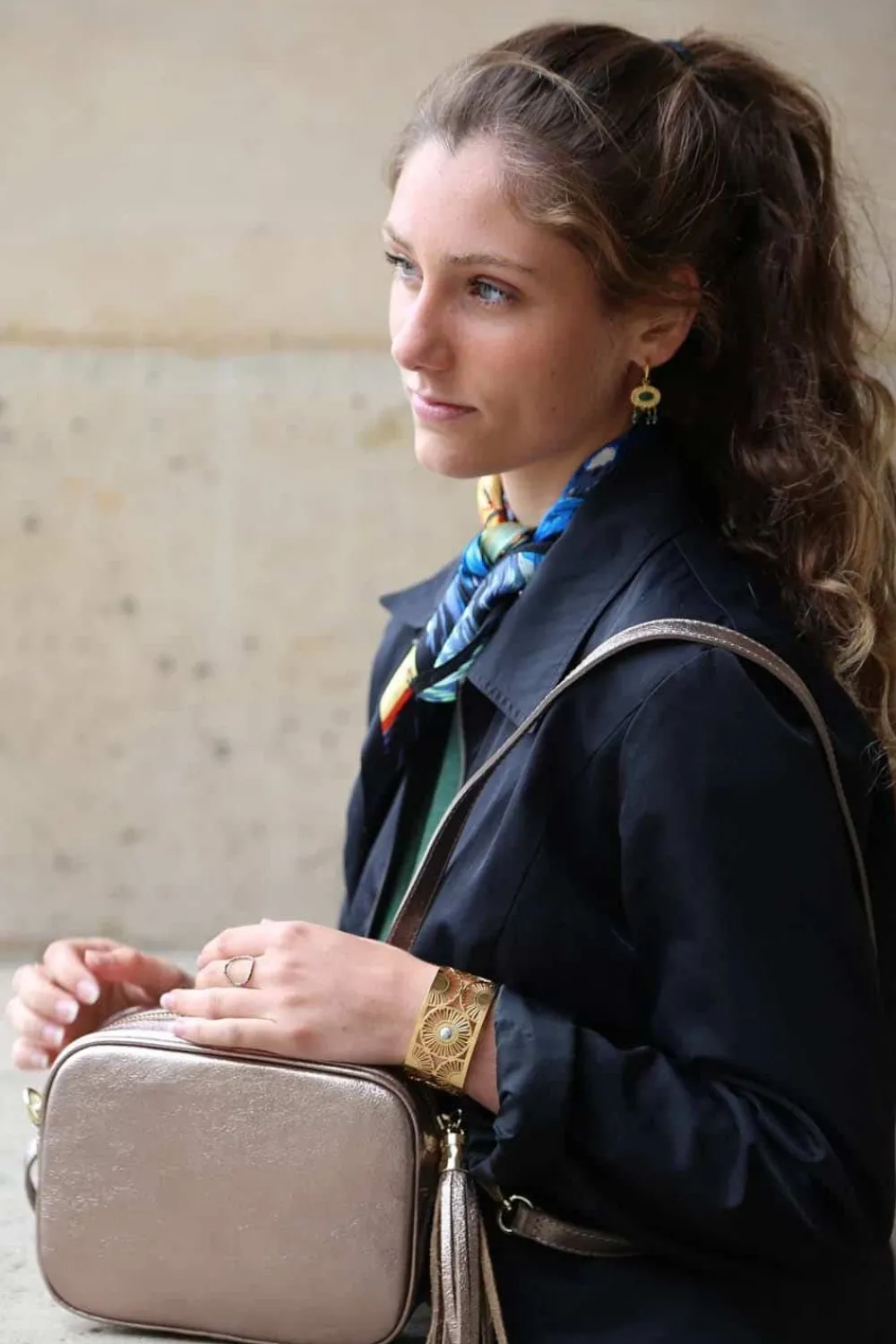 Clearance Sac Dore Champagne Jazz Femmes Sac À Main Camera