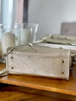 Sale Sac Dore Or Fabiola Femmes Sac Porte Epaule Avec Sangle