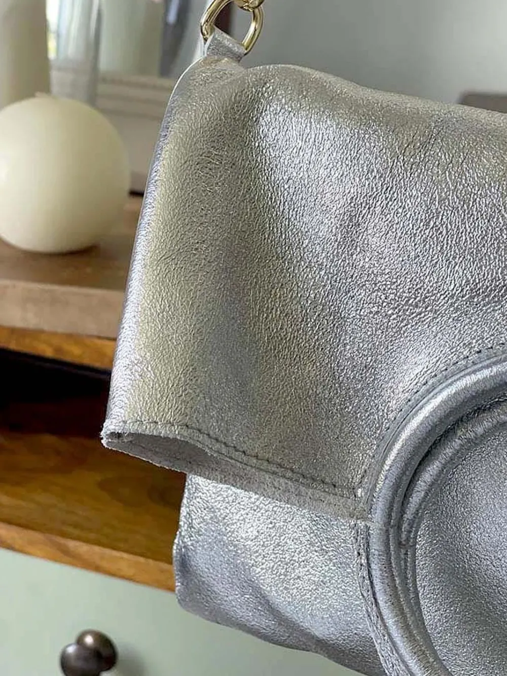 Sale Sac Gris Argent Scarlett Femmes Petit Sac