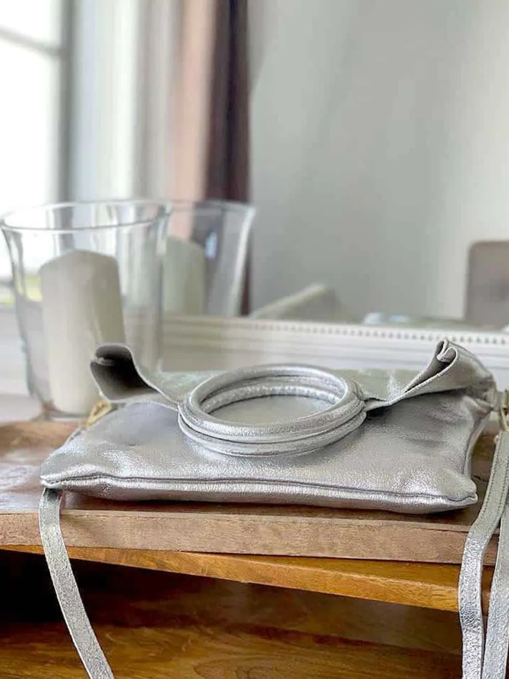 Sale Sac Gris Argent Scarlett Femmes Petit Sac