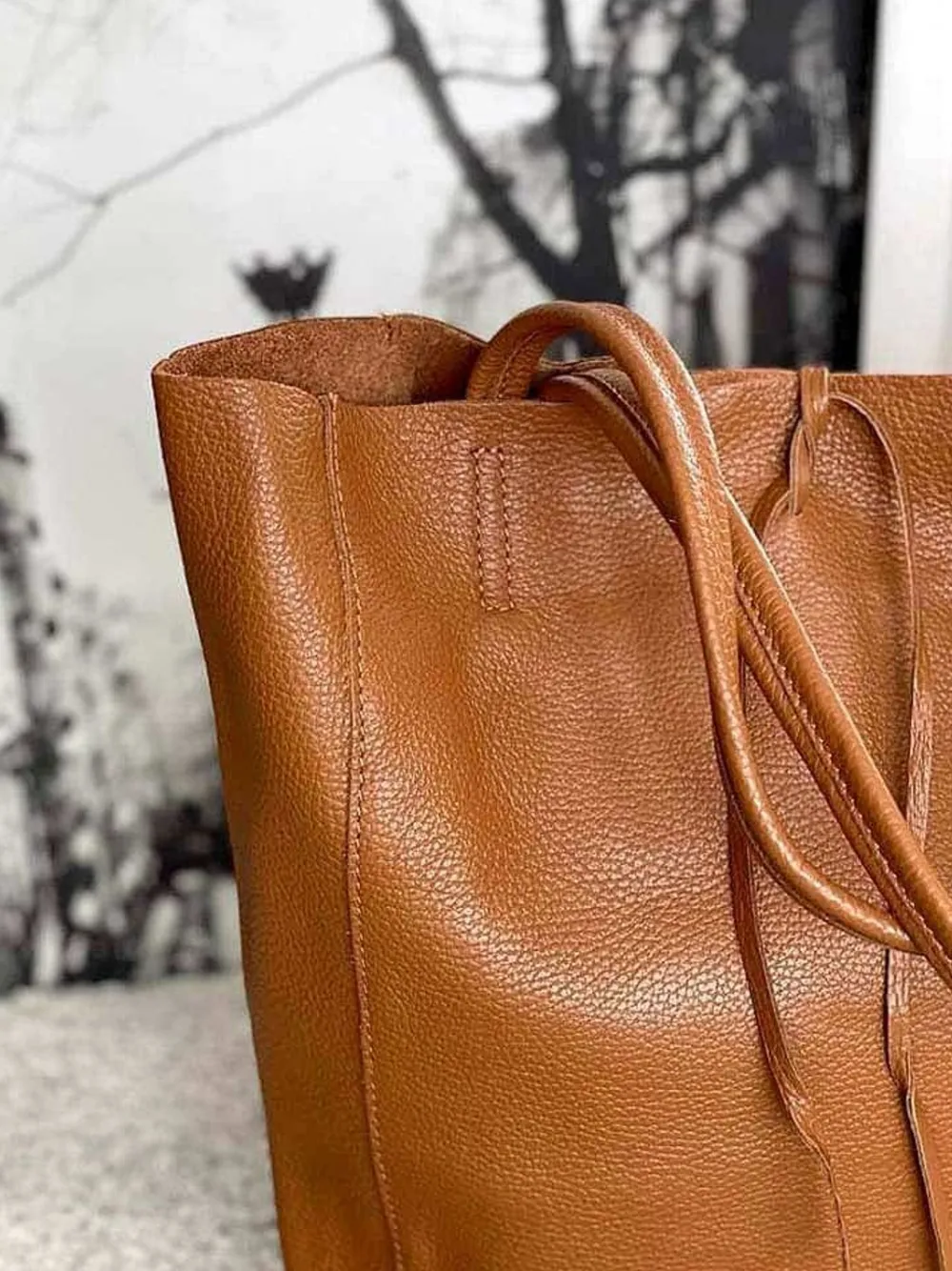 Online Sac Marron Camel Agata Femmes Sac Format A4 Et +