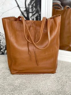 Online Sac Marron Camel Agata Femmes Sac Format A4 Et +