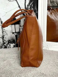 Online Sac Marron Camel Agata Femmes Sac Format A4 Et +