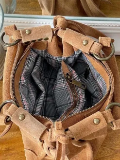 Sale Sac Marron Camel Bradie Femmes Sac Porte Epaule Avec Sangle