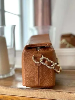 Sale Sac Marron Camel Clover Femmes Sac Porte Epaule Avec Sangle