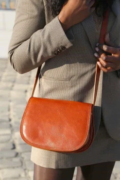 Online Sac Marron Camel Marlow Femmes Sac Porte Epaule Avec Sangle