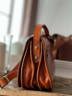Online Sac Marron Camel Marlow Femmes Sac Porte Epaule Avec Sangle