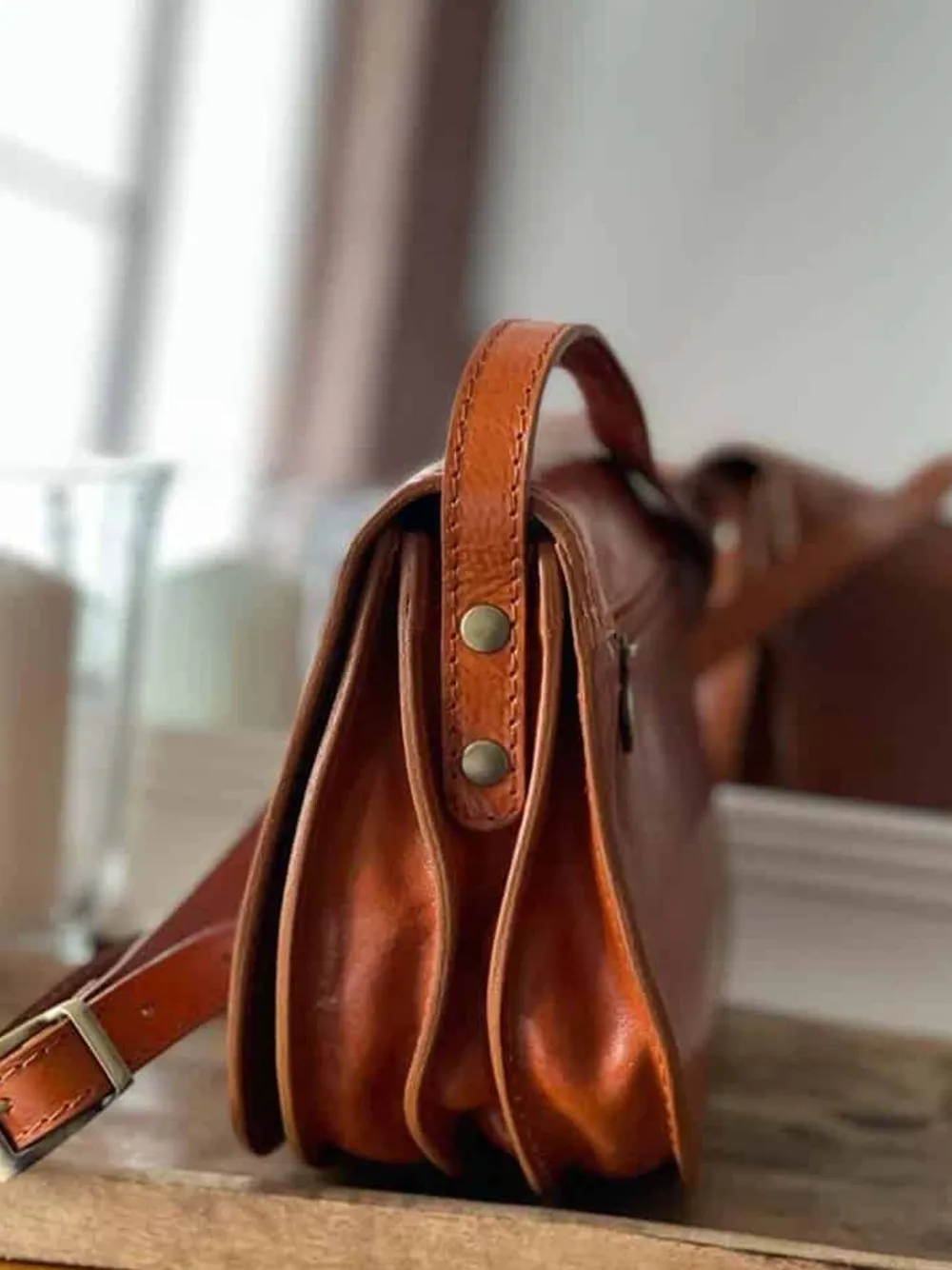 Online Sac Marron Camel Marlow Femmes Sac Porte Epaule Avec Sangle
