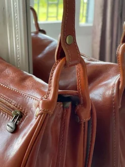 Best Sac Marron Camel Stefania Femmes Sac Porte Epaule Avec Sangle