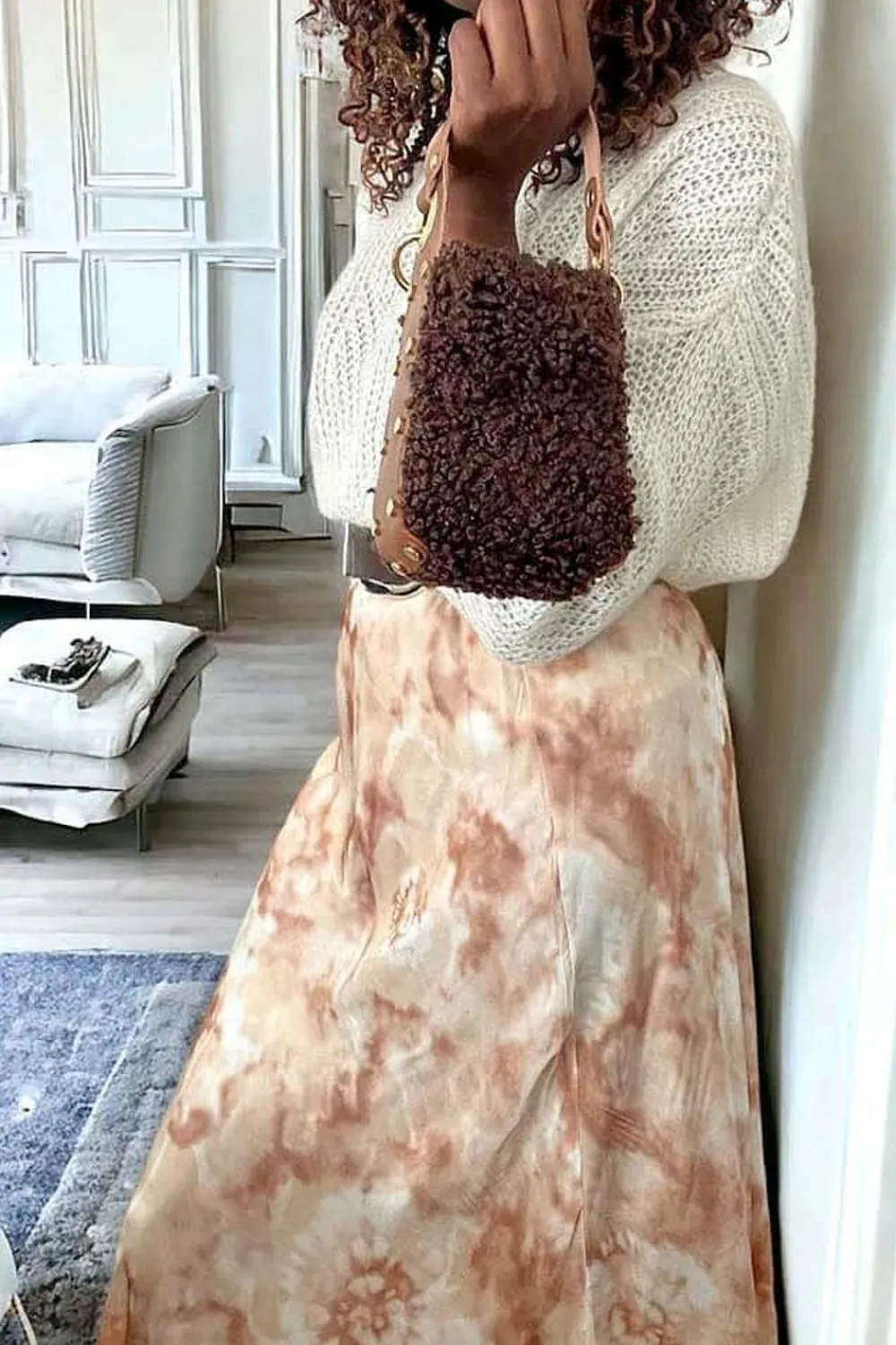 New Sac Marron Chocolat Shannon Femmes Sac Porte Epaule Avec Sangle