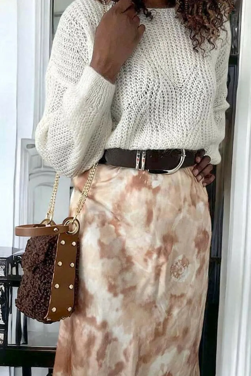 New Sac Marron Chocolat Shannon Femmes Sac Porte Epaule Avec Sangle