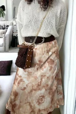 New Sac Marron Chocolat Shannon Femmes Sac Porte Epaule Avec Sangle
