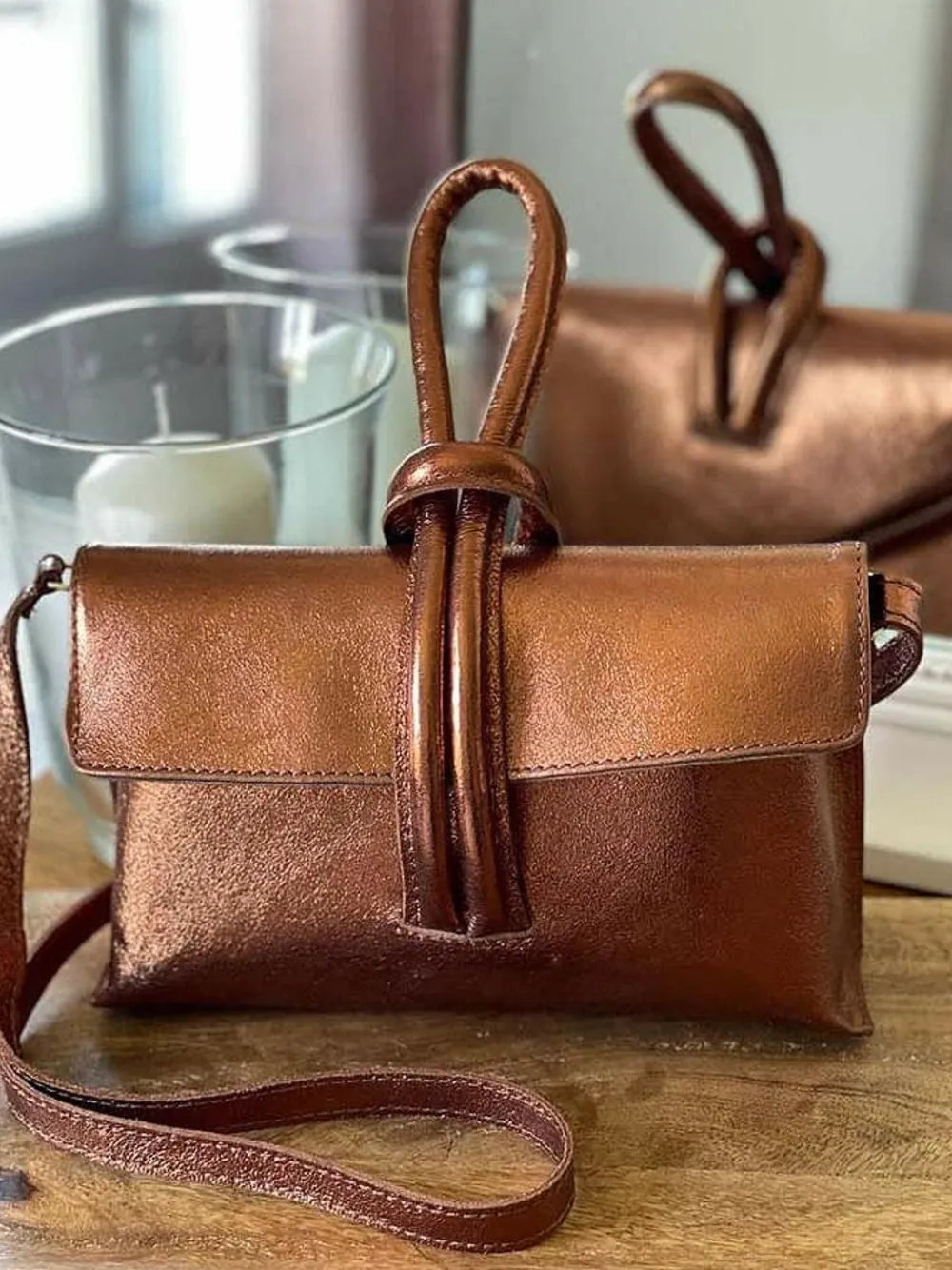 Online Sac Marron Cuivre Tammy Femmes Petit Sac