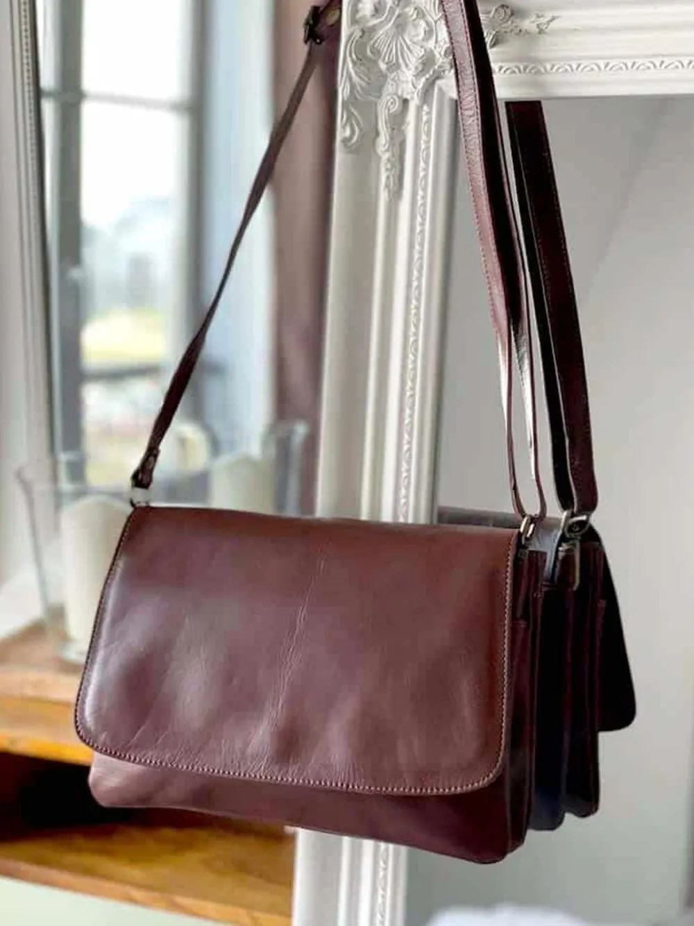 Online Sac Marron Linette Femmes Sac Porte Epaule Avec Sangle