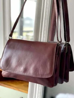 Online Sac Marron Linette Femmes Sac Porte Epaule Avec Sangle