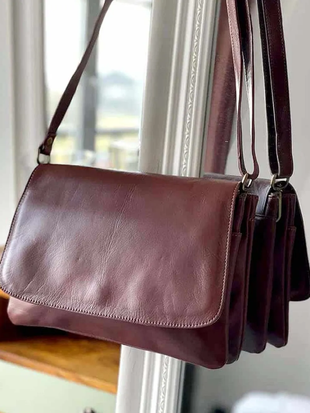 Online Sac Marron Linette Femmes Sac Porte Epaule Avec Sangle