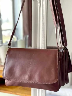 Online Sac Marron Linette Femmes Sac Porte Epaule Avec Sangle