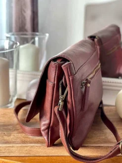 Online Sac Marron Linette Femmes Sac Porte Epaule Avec Sangle