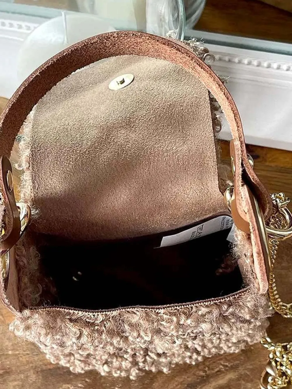 Discount Sac Marron Taupe Shannon Femmes Sac Porte Epaule Avec Sangle