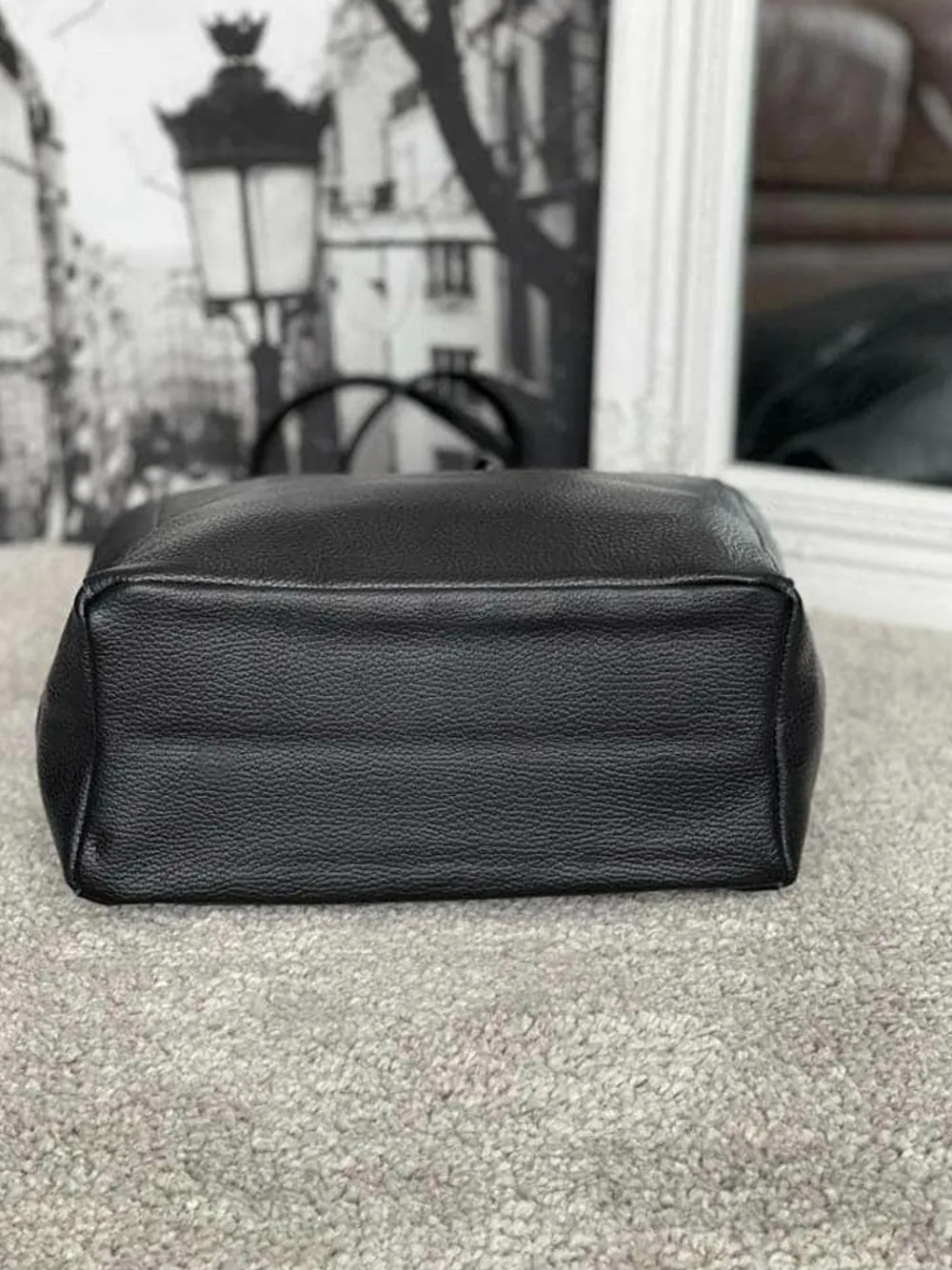 New Sac Noir Agata Femmes Sac Format A4 Et +