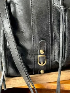 Outlet Sac Noir Eloane Femmes Sac Porte Epaule Avec Anse