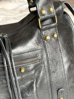 Outlet Sac Noir Eloane Femmes Sac Porte Epaule Avec Anse