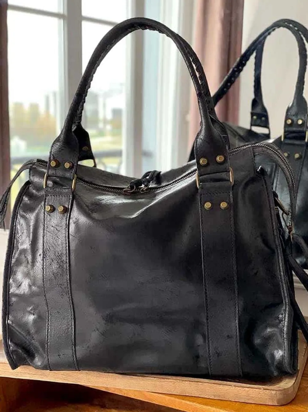 Outlet Sac Noir Eloane Femmes Sac Porte Epaule Avec Anse