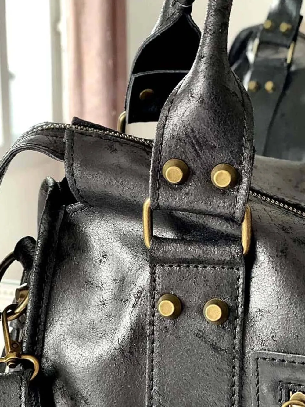 Outlet Sac Noir Eloane Femmes Sac Porte Epaule Avec Anse