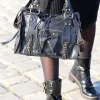 Sac Noir Eloane Midi Femmes Sac Porte Epaule Avec Sangle