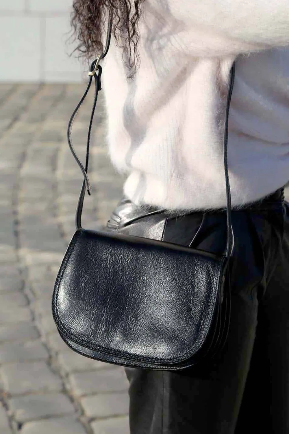 Sac Noir Marlow Femmes Sac Porte Epaule Avec Sangle