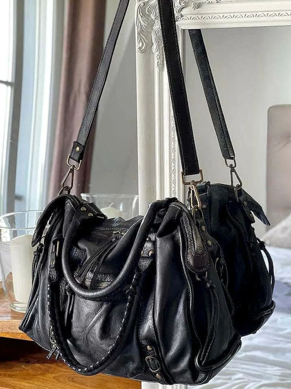 Online Sac Noir Monroe Femmes Sac Porte Epaule Avec Anse