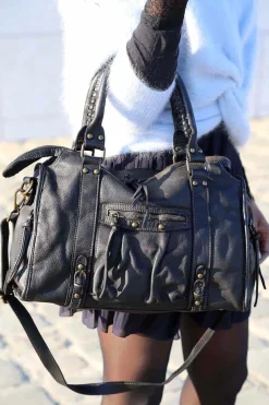 Online Sac Noir Monroe Femmes Sac Porte Epaule Avec Anse