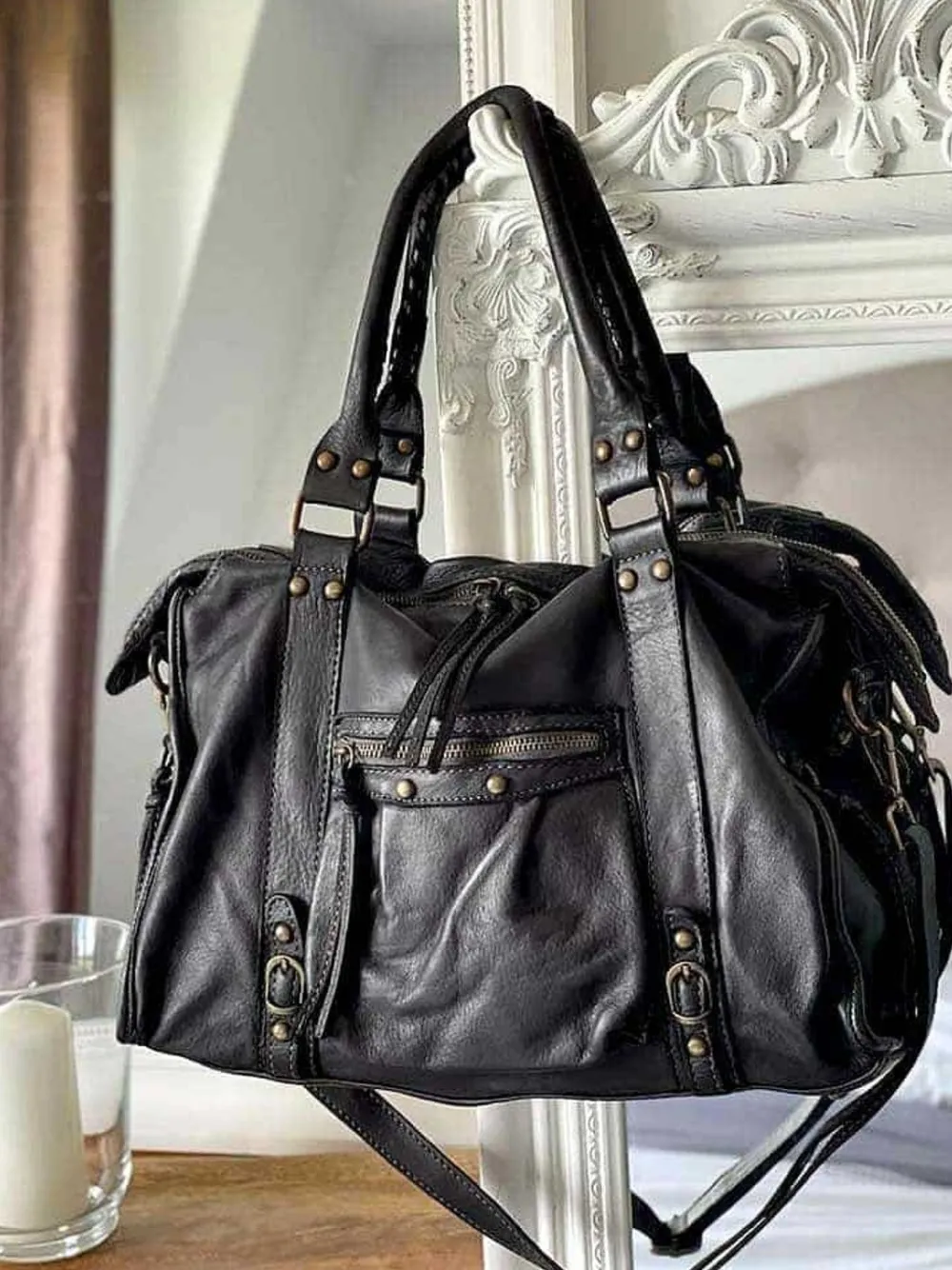 Online Sac Noir Monroe Femmes Sac Porte Epaule Avec Anse