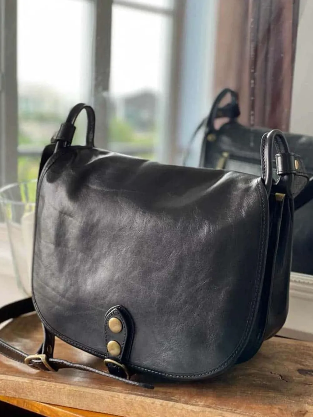 Online Sac Noir Stefania Femmes Sac Porte Epaule Avec Sangle