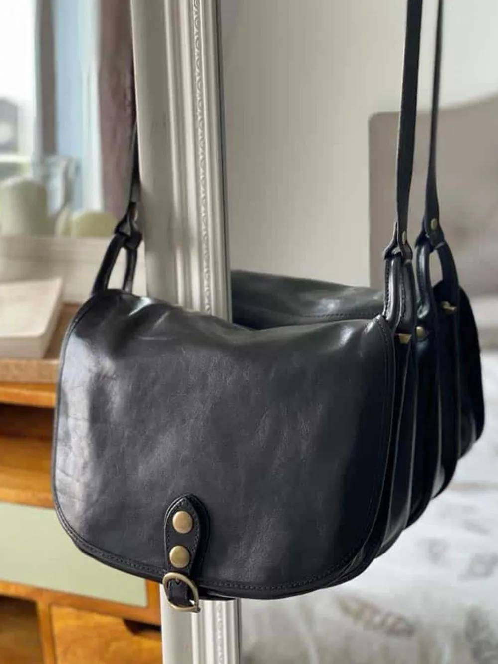 Online Sac Noir Stefania Femmes Sac Porte Epaule Avec Sangle