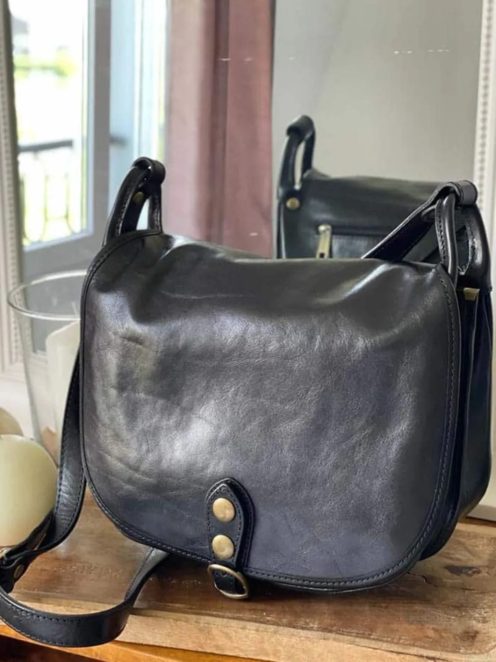 Online Sac Noir Stefania Femmes Sac Porte Epaule Avec Sangle