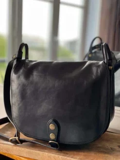 Online Sac Noir Stefania Femmes Sac Porte Epaule Avec Sangle