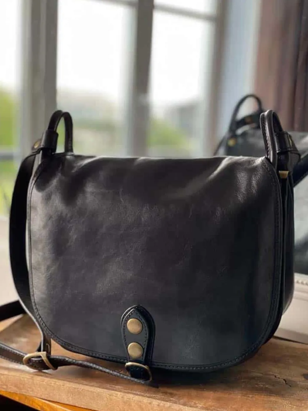 Online Sac Noir Stefania Femmes Sac Porte Epaule Avec Sangle