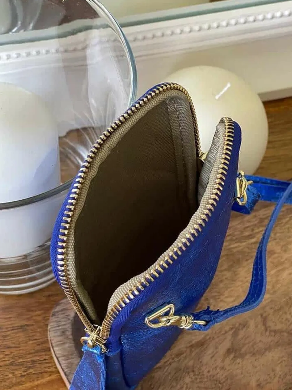 Discount Sac Portable En Cuir Bleu Kira Femmes Sac Taille Téléphone Portable