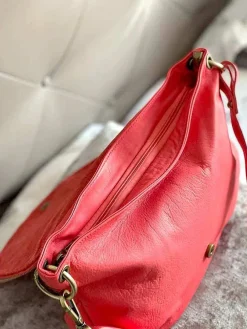 Outlet Sac Rose Corail Yasmine Femmes Sac Porte Epaule Avec Sangle
