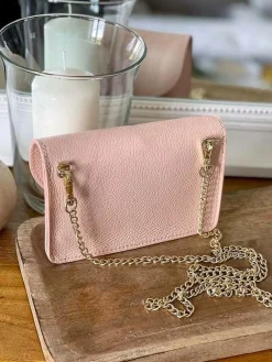 Hot Sac Rose Nude Ilona Femmes Sac Porte Epaule Avec Sangle