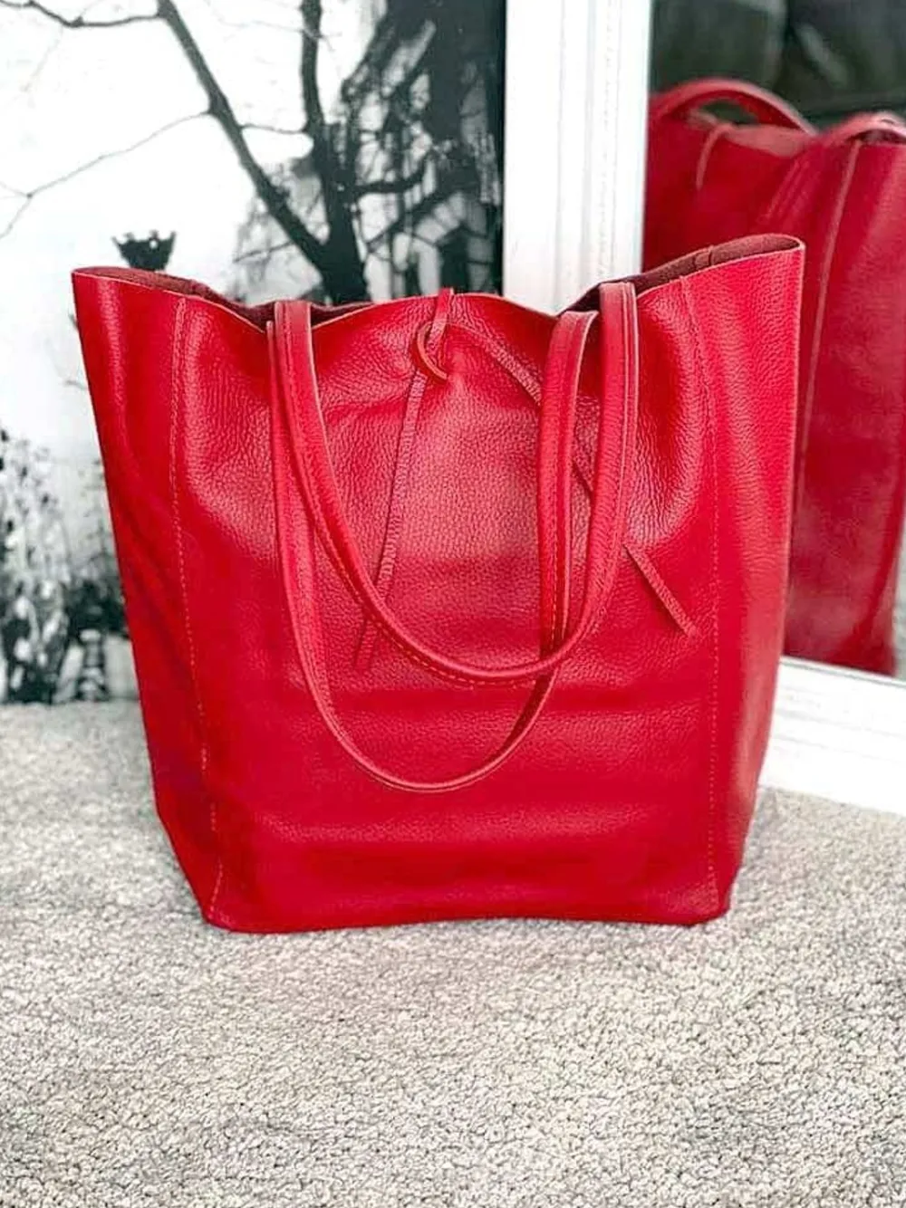 Best Sac Rouge Agata Femmes Sac Format A4 Et +