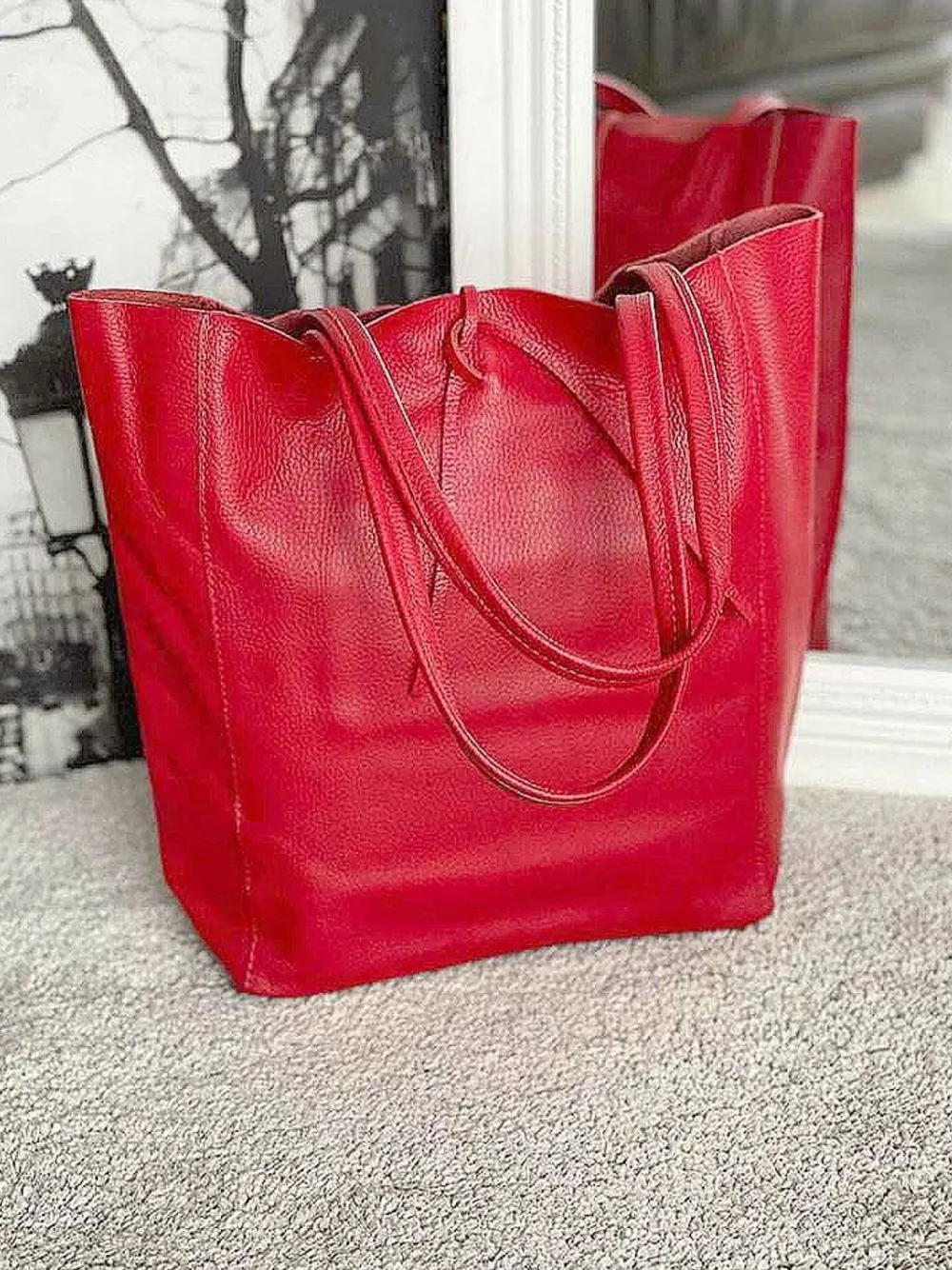 Best Sac Rouge Agata Femmes Sac Format A4 Et +