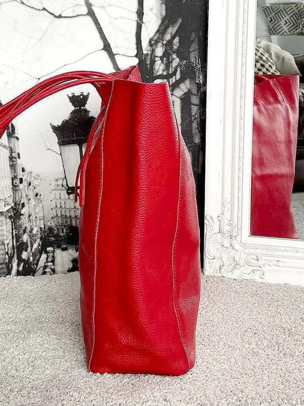 Best Sac Rouge Agata Femmes Sac Format A4 Et +
