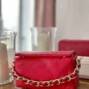 Outlet Sac Rouge Clover Femmes Sac Porte Epaule Avec Sangle