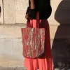 Clearance Sac Rouge Dore Lany Femmes Sac Format A4 Et +