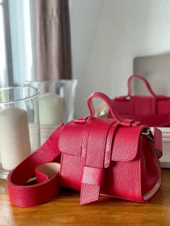 Sale Sac Rouge Drixy Femmes Sac Porte Epaule Avec Sangle
