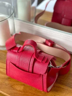 Sale Sac Rouge Drixy Femmes Sac Porte Epaule Avec Sangle